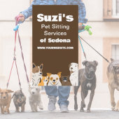 かわいいペットシッターの犬と猫 名刺