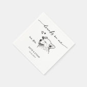 かわいいペットスモダンケッチドッグの飲み物結婚|過去記事 スタンダードカクテルナプキン (角)