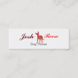 かわいいペットチワワの水彩画の子犬のパグ スキニー名刺