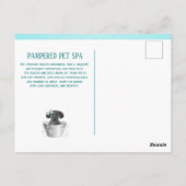 かわいいペットトリマー予算マーケティング ポストカード (裏面)