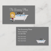 かわいいペットドッググルーミングサービスとサロン 名刺 (正面/裏面)