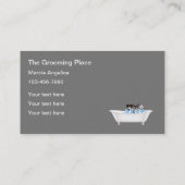 かわいいペットドッググルーミングサービスとサロン 名刺 (裏面)