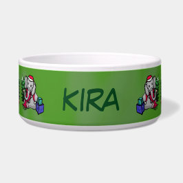 かわいいペットネームのクリスマス象 ボウル