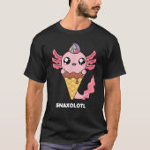 かわいいペットフィッシュアクソルのためのAxolotlシャツの服 Tシャツ (正面)