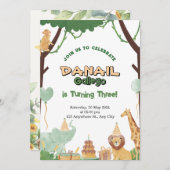 かわいいペットベビーシャワー招待状で愛らしいペット シーズンカード (正面/裏面)