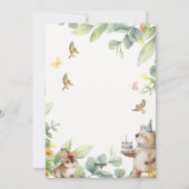 かわいいペットベビーシャワー招待状で愛らしいペット シーズンカード (裏面)