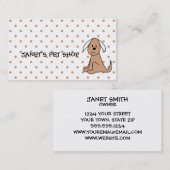 かわいいペットホップパピードッグの名刺 名刺 (正面/裏面)