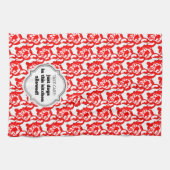 かわいいペットミニマルデザイン キッチンタオル (横)