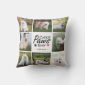 かわいいペットモダン犬の写真コラージュ クッション (裏面)