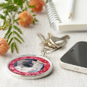 かわいいペットロス悔やみや弔慰猫好きキープサキーチェーン キーホルダー (側面)