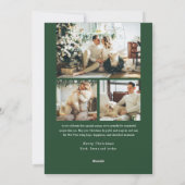 かわいいペットワンダーファーライフのクリスマスフォト シーズンカード (裏面)