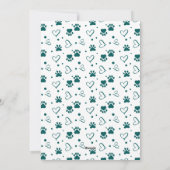 かわいいペット写真ハッピーハウリデイズ犬の恋人クリスマス シーズンカード (裏面)