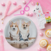 かわいいペット写真ハッピーバースデーパーティー ペーパープレート (パーティー)