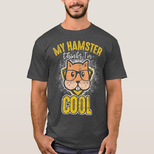 かわいいペット動物好きハムスター Tシャツ (正面)