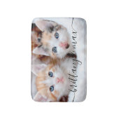 かわいいペット子猫の写真 バスマット (正面縦)