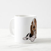 かわいいペット犬のマグカップ コーヒーマグカップ (正面左)