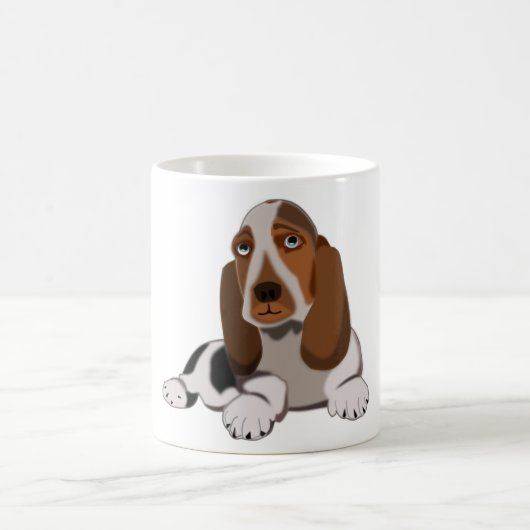 かわいいペット犬のマグカップ コーヒーマグカップ (中央)