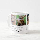 かわいいペット犬の名言 写真入りコラージュ名言 コーヒーマグカップ (正面左)
