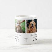かわいいペット犬の名言 写真入りコラージュ名言 コーヒーマグカップ (中央)