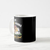 かわいいペット犬は学校に戻りたくない コーヒーマグカップ (正面左)