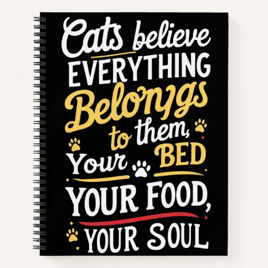 かわいいペット猫 ノートブック (正面)