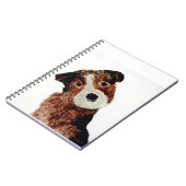 かわいいペット絵画のテリア犬 ノートブック (左側)