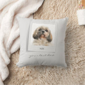 かわいいペット誕生日フォトフレームパーソナライズされた クッション (ブランケット)