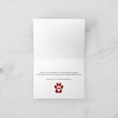 かわいいペット養子縁組お礼カード サンキューカード (内部)