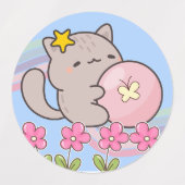 かわいいペット ラベル (デザイン1)