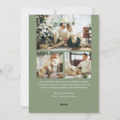 かわいいペット ワンダーファー・ライフ クリスマス写真 シーズンカード (裏面)