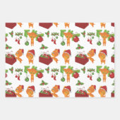 かわいいペット、子猫、格言ラッピング紙シート ラッピングペーパーシート (正面3)