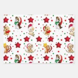 かわいいペット、子猫、格言ラッピング紙シート ラッピングペーパーシート