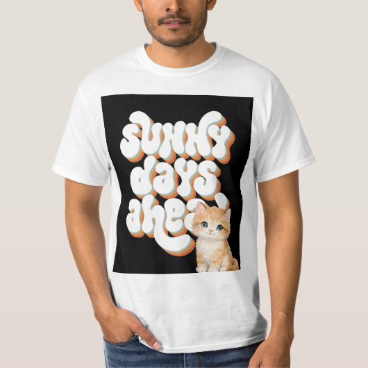 かわいいペット+猫愛好家デザインTシャツ Tシャツ (正面)