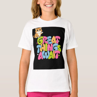 かわいいペット+猫愛好家デザインTシャツ Tシャツ
