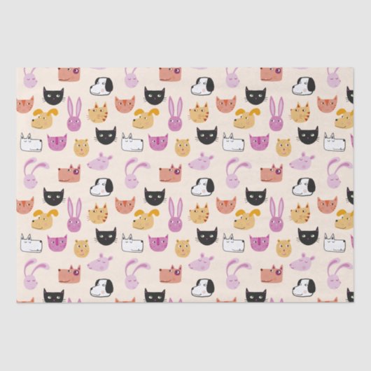 かわいいペット 薄葉紙 (正面)