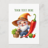 かわいいペッパー小人カスタマイズ可能 ポストカード (正面)
