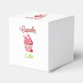 かわいいペパーミントサプライズカップケーキ フェイバーボックス (裏面サイド)