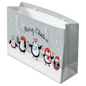 かわいいペメリーンギン ラージペーパーバッグ (裏面アングル)