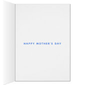 かわいいペリウィンクルフローラマザーズデイカード (内側 (右))