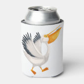 かわいいペリカンの漫画 缶クーラー (缶正面)