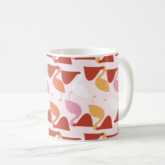 かわいいペリカンコーヒーマグ コーヒーマグカップ (正面右)