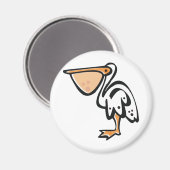 かわいいペリカン マグネット (正面/裏面)