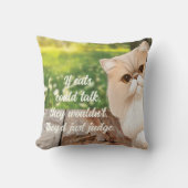 かわいいペルシャ猫のぞきのまわりに クッション (正面)