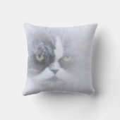 かわいいペルシャ猫の大きな目 クッション (裏面)