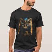かわいいペルシャ猫エジプトのファラオペルシャ猫 Tシャツ (正面)