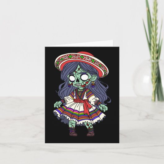 かわいいペルーのゾンビ ノートカード (正面)