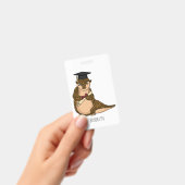 かわいいペンギリンの卒業イラスト バッジ (手持ち)