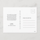 かわいいペンギンおもしろいペンギンのクリスマス シーズンポストカード (裏面)