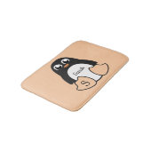 かわいいペンギンお名前 バスマット (アングル)