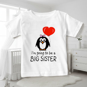 かわいいペンギンお姉さんベビードレス ベビーTシャツ
